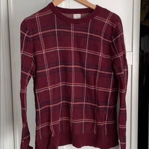Plaid sweater